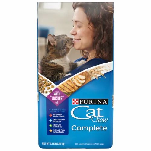 Purina Cat Chow High Protein Dry Cat Food  Complete  6.3 lb. Bag