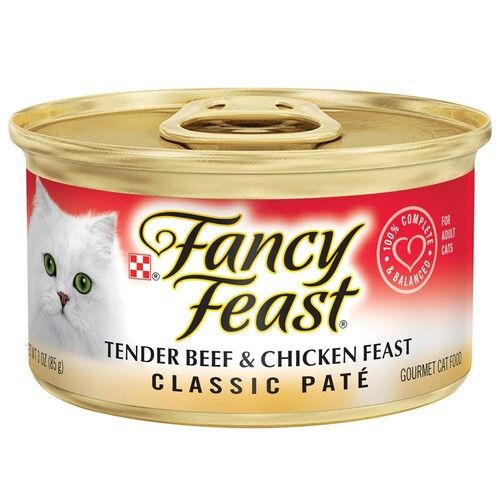 Fancy Feast Beef & Chicken Pate Wet Cat Food 3 oz Can
