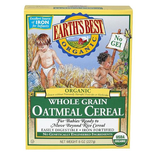 Earth s Best Organic Baby Oatmeal Cereal 8 oz Box