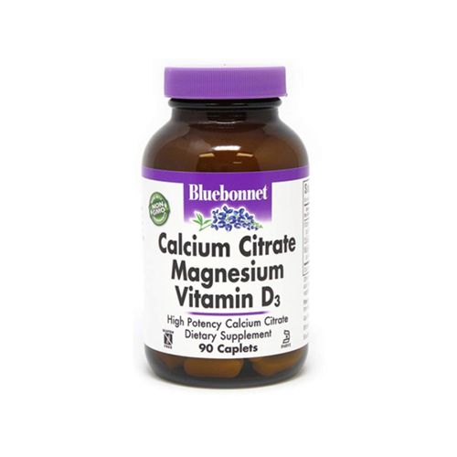 Bluebonnet Nutrition - Calcium Citrate Magnesium Vitamin D3 High Potency - 90 Caplets
