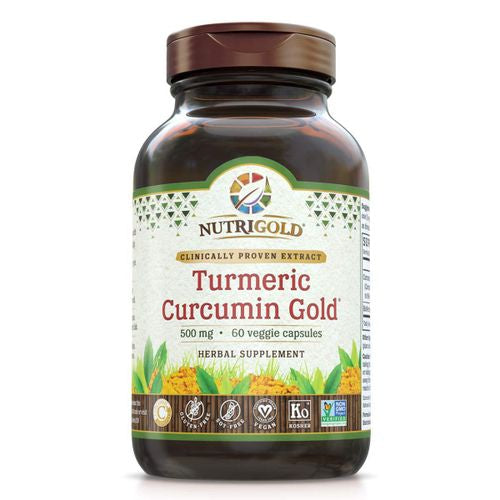 Turmeric Curcumin Gold by Nutrigold (60 Vegetarian Capsules)