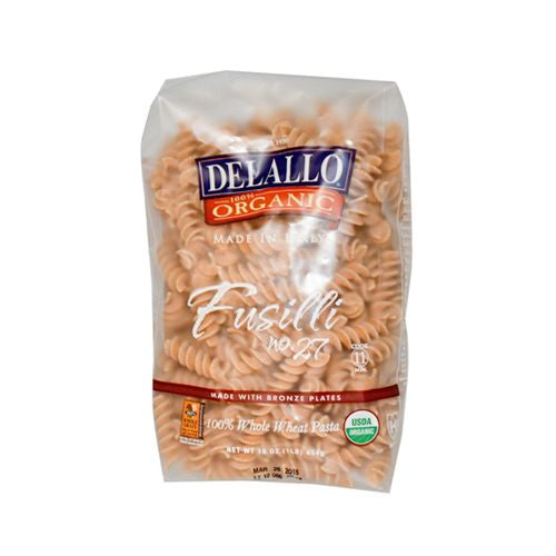 FUSILLI NO. 27, 100% WHOLE WHEAT PASTA