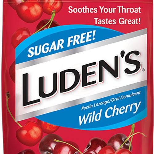 Luden s Deliciously Soothing Throat Drops Sugar-Free Wild Cherry Flavor 25 CT