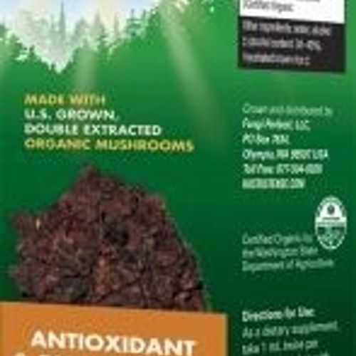 Host Defense Chaga Extract Antioxidant and DNA Support Mushroom Supplement Plain 1 fl oz