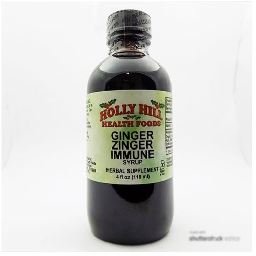 Holly Hill Health Foods Ginger Immune Alcohol Free 4 Ounce