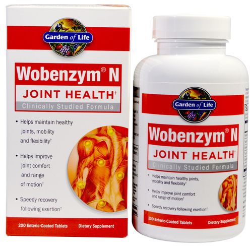 Garden of Life Wobenzym N Joint Health 200 Tabs