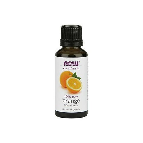 NOW Essential Oils Orange Oil Uplifting Aromatherapy Scent Cold Pressed 100% Pure Vegan Child Resistant Cap 1-Ounce