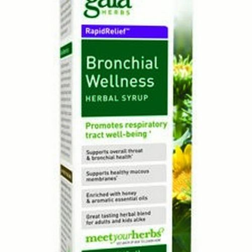 Gaia Herbs Bronchial Wellness Herbal Syrup - Immune Support Supplement Soothing Support for Throat and Respiratory Health with Eucalyptus Essential Oil 5.4-Ounce (Pack of 1)