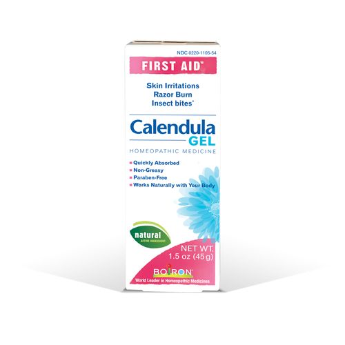 Boiron Calendula Gel Homeopathic Medicine for Skin Irritations Rashes Razor Burn Insect Bites Relief 1.5 oz
