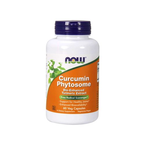 NOW Supplements Curcumin Phytosome Bio-Enhanced Turmeric Extract 60 Veg Capsules
