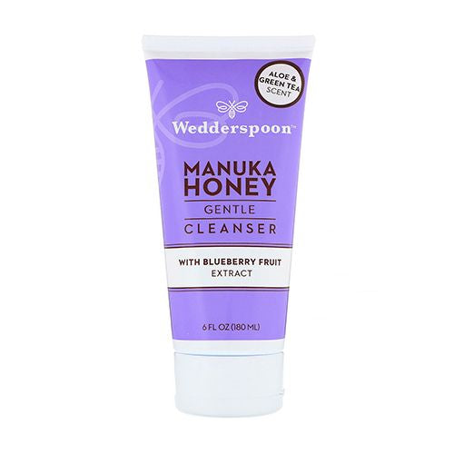 Wedderspoon Manuka Honey Gentle Cleanser With Blueberry Fruit Extract Aloe Green Tea Scent 6 fl oz 180 ml