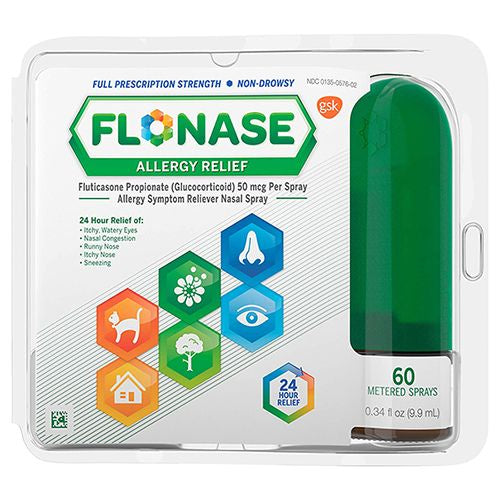 Flonase Allergy Relief 24 Hour Non-Drowsy Metered Nasal Spray 60 Sprays
