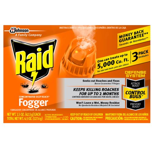 Raid® Concentrated Deep Reach Fogger 1.5 oz 3 Cans
