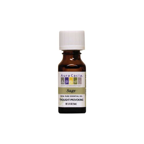 Aura Cacia Sage Pure Essential Oil 0.5 fl oz Liq