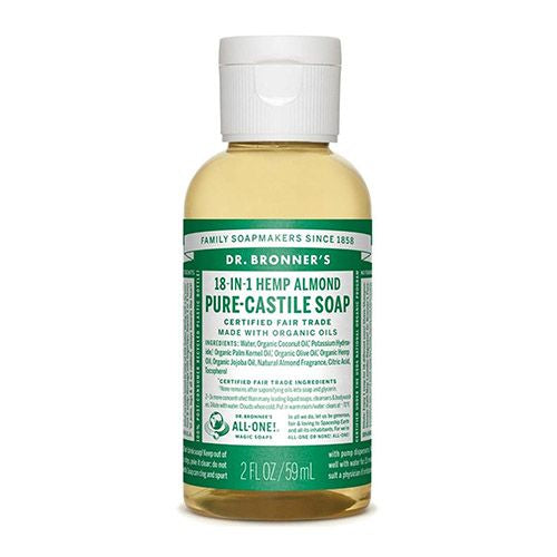 Dr. Bronners Almond Castile Liquid Soap 2 Oz