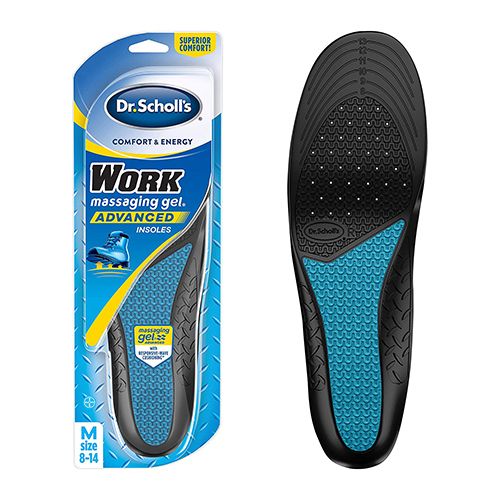 Dr. Scholl s WORK Massaging Gel Advanced Insoles 1 Pair (Men s 8-14)