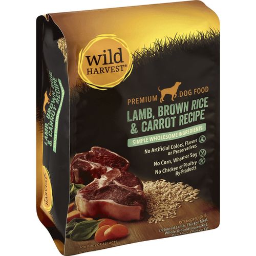 Wild Harvest 49275 14 lbs Premium Lamb Brown Rice & Carrot Recipe Dog Food