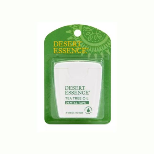 Desert Essence Tea Tree Oil Waxed Dental Floss Tape 30 Yds 1 ea