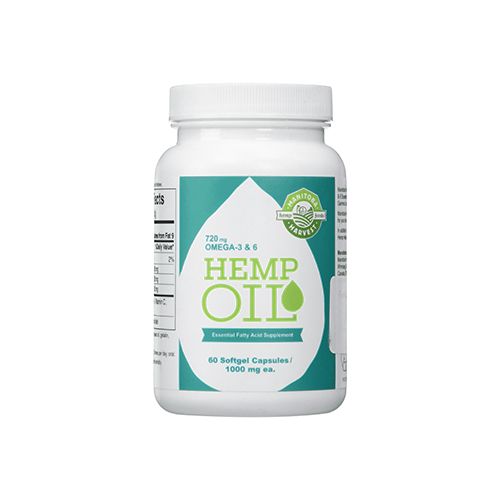 Manitoba Harvest Hemp Seed Oil Capsules - 60 Capsules -pack of 1 1000mg ea. (B00C4HFYP8)