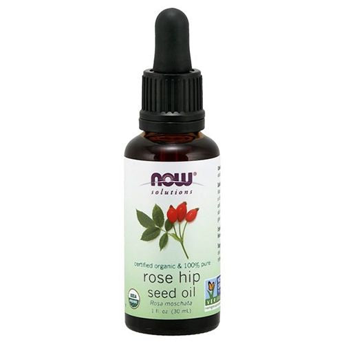 Solutions Certified Organic Rose Hip Seed Oil 1 fl oz (30 ml) NOW Foods