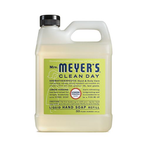 Mrs. Meyer s Clean Day Liquid Hand Soap Refill Lemon Verbana 33 fl oz