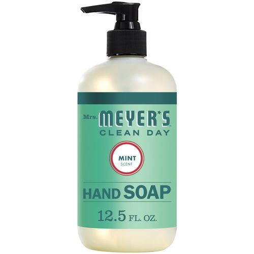 Mrs. Meyer s Clean Day Liquid Hand Soap Mint Scent 12.5 Ounce Bottle