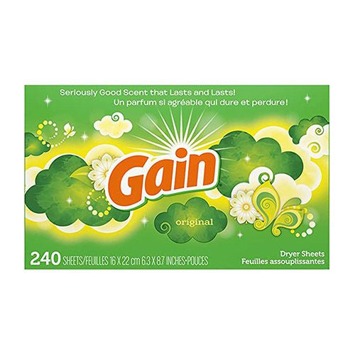 Gain Dryer Sheets with Original Fresh Scent 60 Count