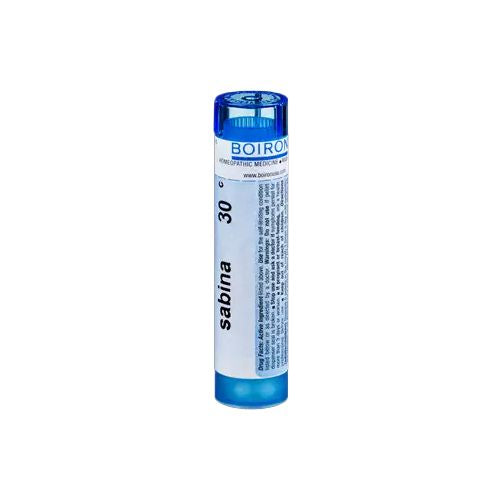 Boiron Sabina 30C Homeopathic Medicines for Heavy Menstrual Flow 80 Pellets