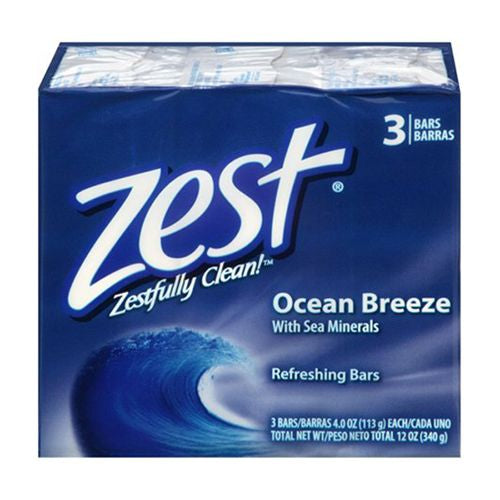 Zest Refreshing Soap Bars Ocean Bree