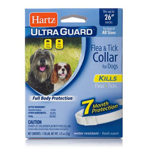 Hartz UltraGuard Flea And Tick Collar For Dogs And Puppies 7 Months Protection 1ct