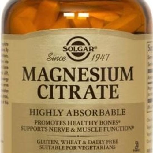 Solgar Magnesium Citrate Tablets 60 Ct