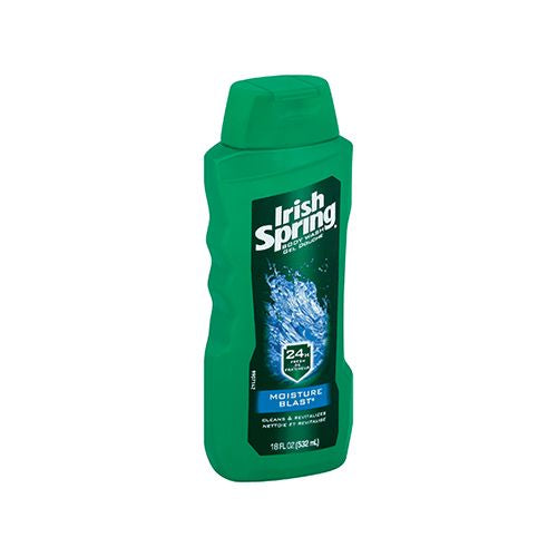 Irish Spring Moisture Blast Men s Face & Body Wash Moisturizing Gel Body Wash - 18 fl oz.