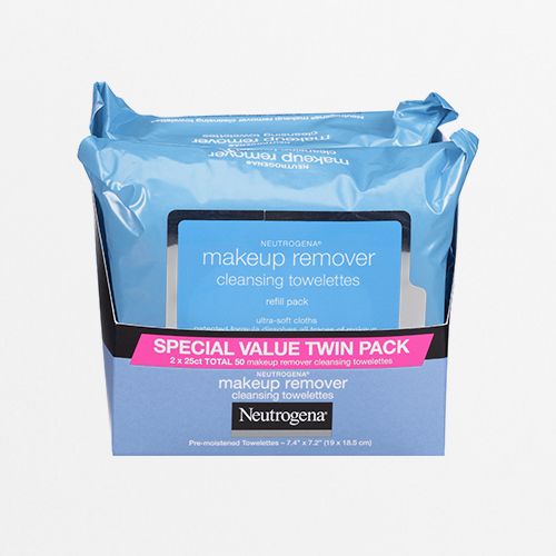 Neutrogena Makeup Remover Wipes and Face Cleansing Towelettes 25 Count (2 Pack)
