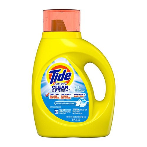 Tide Simply Refreshing Breeze 22 Loads Liquid Laundry Detergent 31 fl oz
