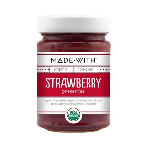 MADE WITH, STRAWBERRY PRESERVES