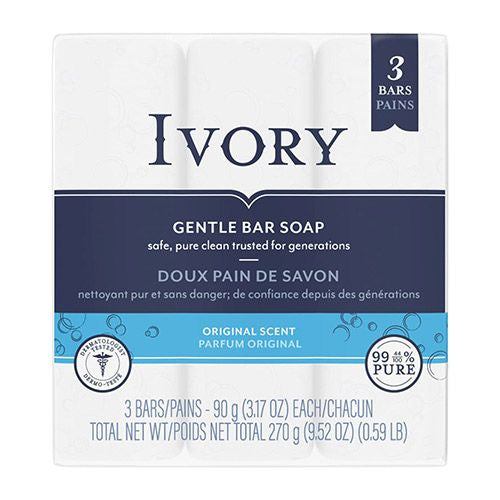 Ivory Gentle Bar Soap Original Scent 3.17 oz. 3 Count