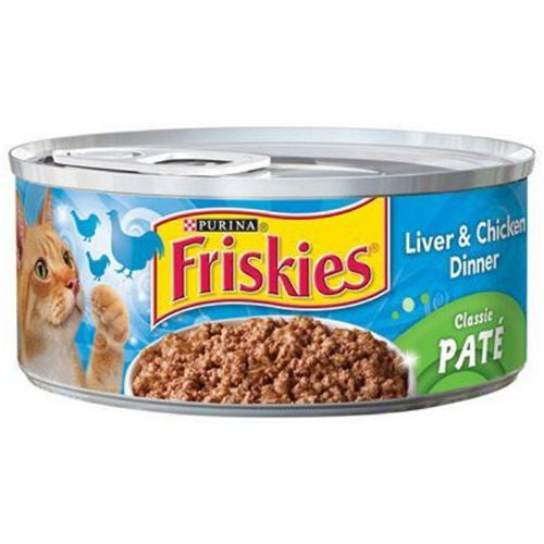 Friskies Liver & Chicken Dinner Pate Wet Cat Food 5.5 oz Can