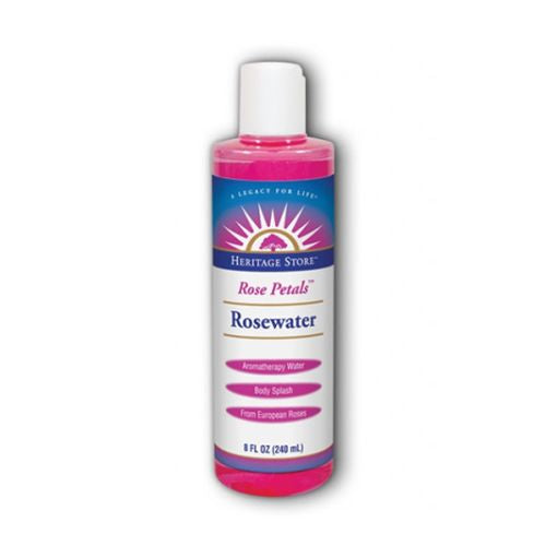 Heritage Store Rosewater | Hydrating Formula for Skin & Hair | No Dyes or Alcohol Vegan | 8 oz