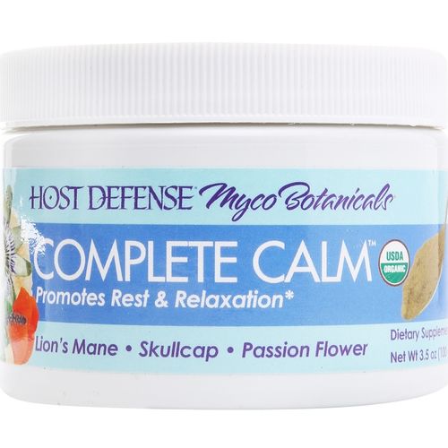 Host Defense MycoBotanicals Complete Calm Powder Sleep and Relaxation Support with Superfood Mushroom Mycelium 3.5 Oz