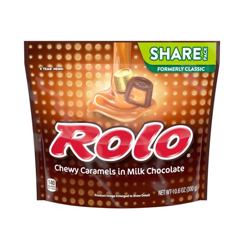 ROLO® Chocolate Caramel Candy Individually Wrapped Gluten Free 10.6 oz Share Pack