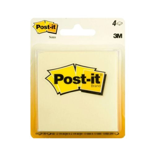 Post-it Notes  3 in x 3 in  Canary Yellow  4 Pads/Pack