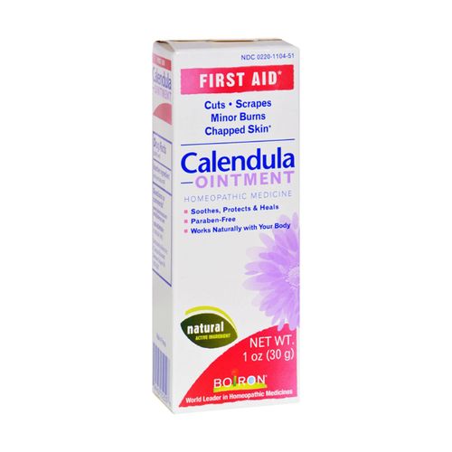 Boiron Calendula Ointment  Homeopathic Medicine for First Aid  Cuts  Scrapes  Minor Burns  Chapped Skin  1 oz