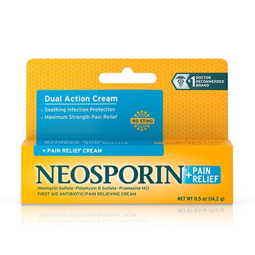 Neosporin + Pain Relief Dual Action First Aid Antibiotic Cream .5 oz