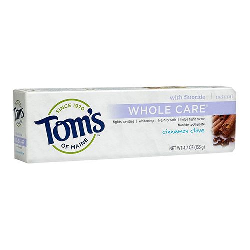 Tom s of Maine Whole Care with Fluoride Natural Toothpaste Cinnamon-Clove 4.7 oz