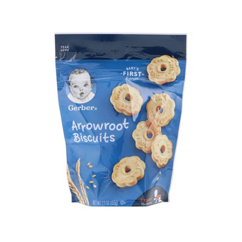 Gerber Snacks for Baby Biscuits Arrowroot 5.5 oz Bag