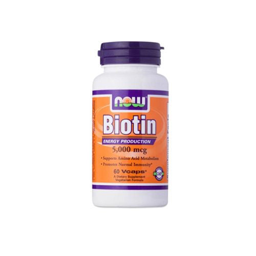 Now Biotin 5000 Mcg - 60 Caps