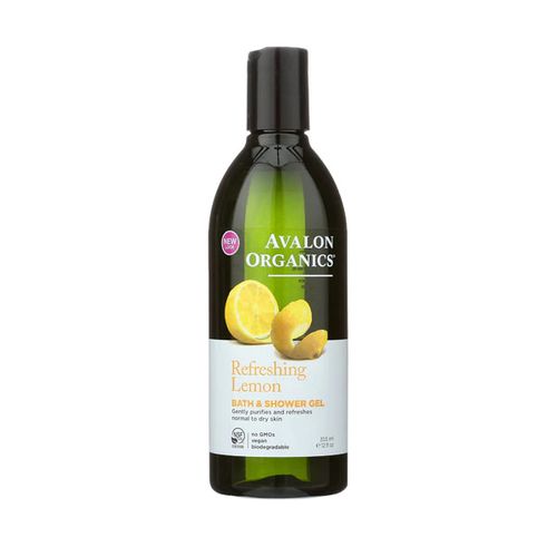 Bath & Shower Gel Refreshing Lemon 12 fl oz (355 ml) Avalon Organics