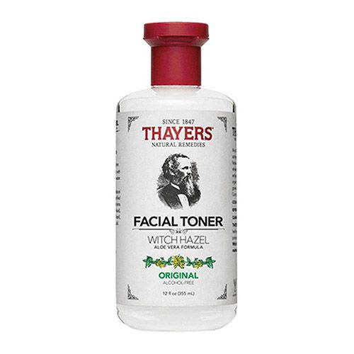 Thayers Witch Hazel Aloe Vera Formula Original Alcohol-Free Toner Liquid 12 fl oz