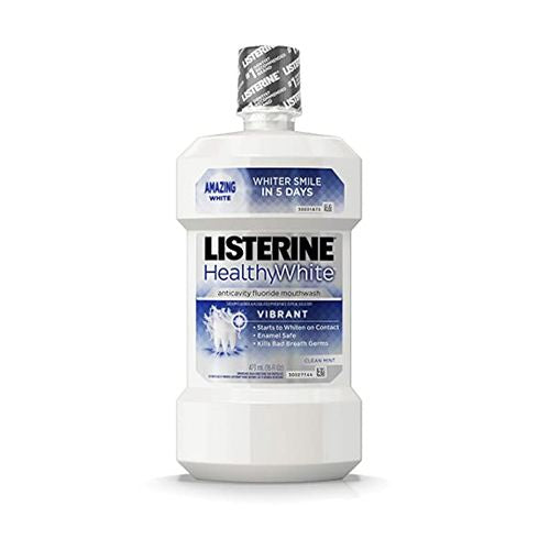 Listerine Healthy White Vibrant Multi-Action Mouthwash 16 fl. oz