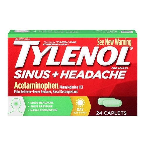 Tylenol Sinus + Headache Non-Drowsy Daytime Caplets 24 ct
